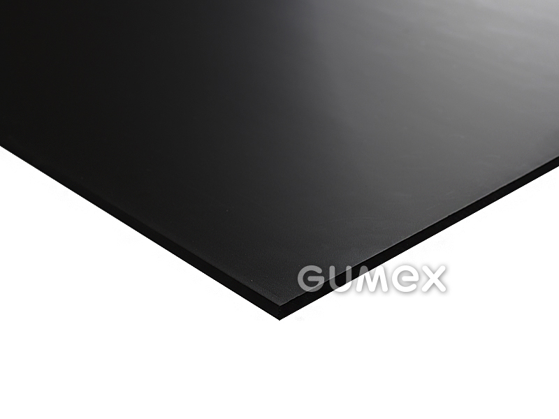 Polyacetálová deska POM-C, tloušťka 10mm, 2000x1000mm, FDA, 83°ShD, POM-C (polyoxymetylen), extrudovaná, -40°C/+100°C, černá